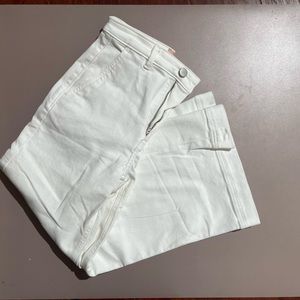 Everlane white wide leg jeans/pants